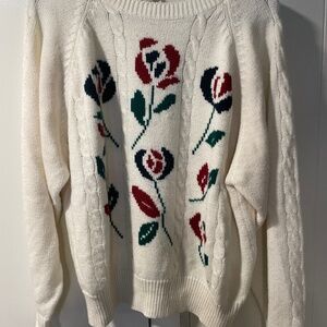 Vintage Alfred Dunner Floral Sweater